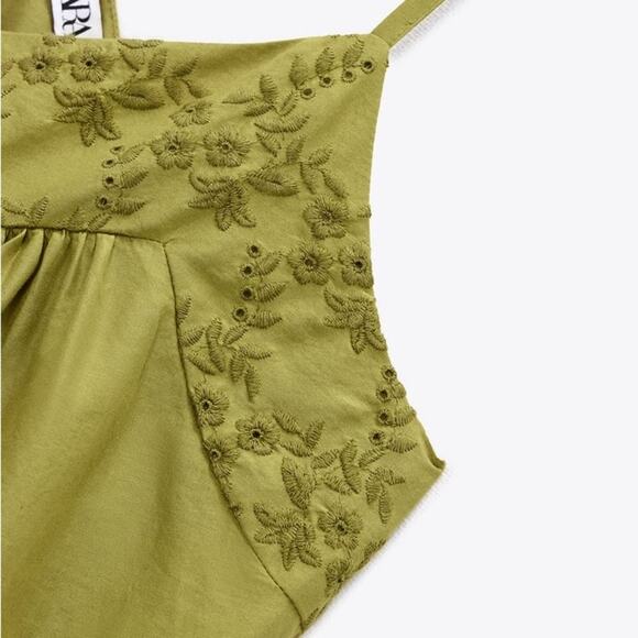 ZARA EMBROIDERED CHEMISE - Picture 9 of 9